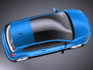 Volkswagen Polo 3-door 2015 vray 3D-Modell