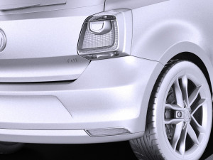 Volkswagen Polo 3-door 2015 vray 3D-Modell