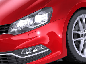 Volkswagen Polo 5-door 2015 vray 3Dモデル
