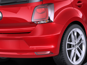 Volkswagen Polo 5-door 2015 vray 3Dモデル