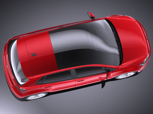 Volkswagen Polo 5-door 2015 vray 3Dモデル
