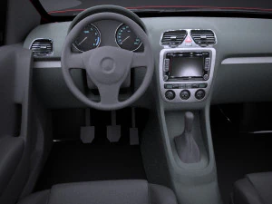Volkswagen Polo 5-door 2015 vray 3D Model