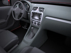 Volkswagen Polo 5-door 2015 vray 3D Model