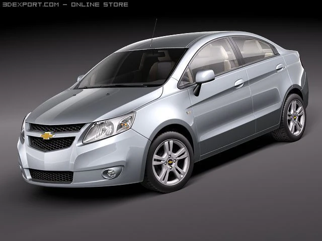 Chevrolet Sail 2011 3D Model .c4d .max .obj .3ds .fbx .stl .blend