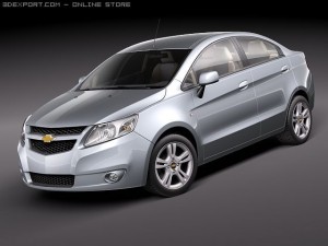 Chevrolet Sail 2011 3D Model