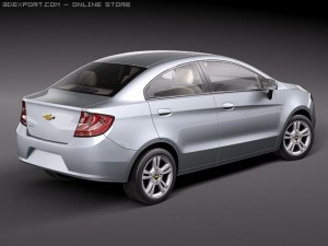 Chevrolet Sail 2011 3D Model