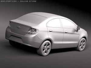 Chevrolet Sail 2011 3D Model