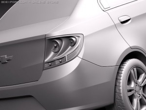 Chevrolet Sail 2011 3D Model