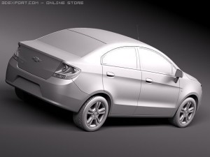 Chevrolet Sail 2011 3D Model