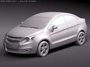 Chevrolet Sail 2011 3D Model