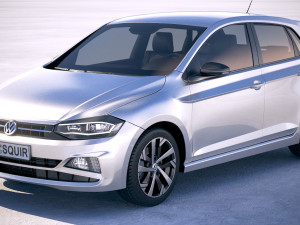 Volkswagen Polo 5-door 2018 3D Model