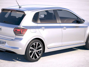 Volkswagen Polo 5-door 2018 3D Model
