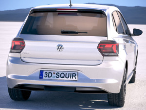 Volkswagen Polo 5-door 2018 3Dモデル