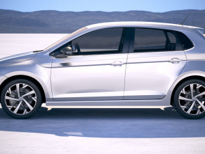 Volkswagen Polo 5-door 2018 3Dモデル