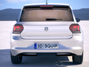 Volkswagen Polo 5-door 2018 3Dモデル