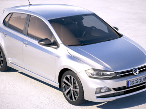 Volkswagen Polo 5-door 2018 3Dモデル