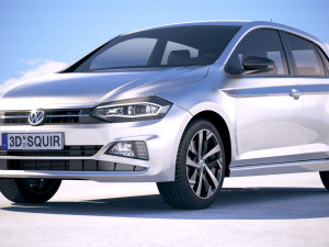 Volkswagen Polo 5-door 2018 3Dモデル