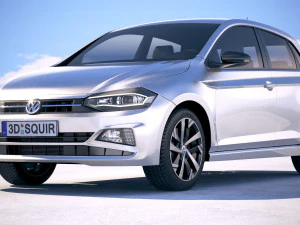 Volkswagen Polo 5-door 2018 3D Model