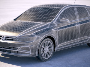 Volkswagen Polo 5-door 2018 3Dモデル