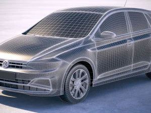 Volkswagen Polo 5-door 2018 3D Model