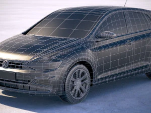 Volkswagen Polo 5-door 2018 3D Model