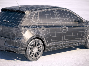 Volkswagen Polo 5-door 2018 3Dモデル