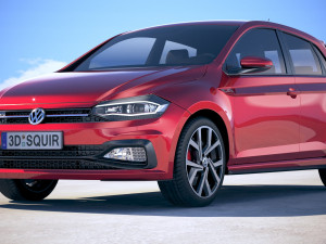 Volkswagen Polo GTI 2018 3D Model
