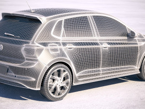Volkswagen Polo GTI 2018 3D Model