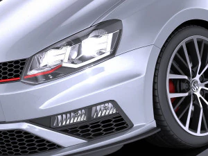 Volkswagen Polo GTI 5-door 2015 vray 3D Model