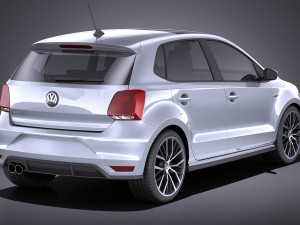 Volkswagen Polo GTI 5-door 2015 vray 3D Model