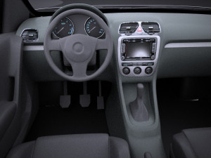 Volkswagen Polo GTI 5-door 2015 vray 3D Model