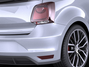 Volkswagen Polo GTI 3-door 2015 vray 3D 모델