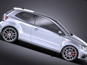 Volkswagen Polo GTI 3-door 2015 vray 3D 모델