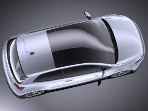 Volkswagen Polo GTI 3-door 2015 vray 3D Model