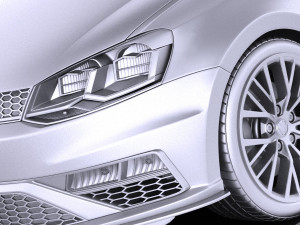 Volkswagen Polo GTI 3-door 2015 vray 3D 모델