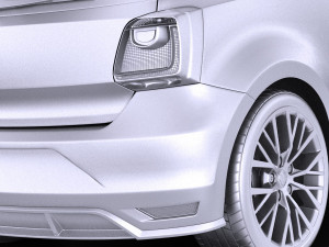 Volkswagen Polo GTI 3-door 2015 vray 3D 모델
