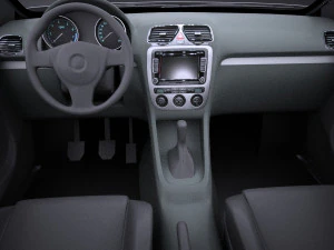 Volkswagen Polo GTI 3-door 2015 vray 3D Model