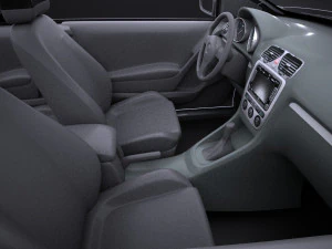 Volkswagen Polo GTI 3-door 2015 vray 3D Model