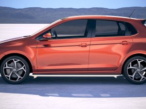 Volkswagen Polo R-line 2018 3D Model