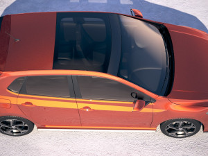 Volkswagen Polo R-line 2018 3D Model