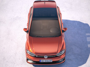 Volkswagen Polo R-line 2018 3D Model