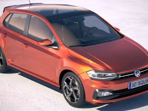 Volkswagen Polo R-line 2018 3D Model