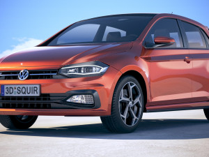 Volkswagen Polo R-line 2018 3D Model