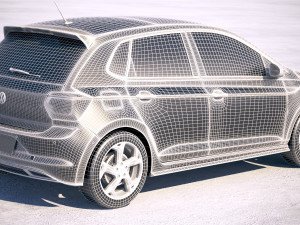 Volkswagen Polo R-line 2018 3D Model
