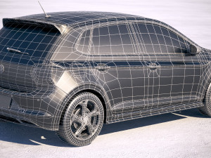 Volkswagen Polo R-line 2018 3D Model