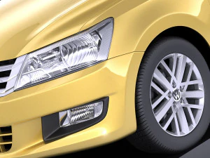 Volkswagen Santana 2014 vray 3D Model