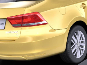 Volkswagen Santana 2014 vray 3D Model