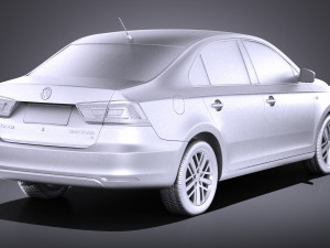 Volkswagen Santana 2014 vray 3D 模型