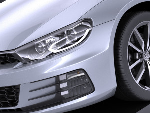 Volkswagen Scirocco 2015 vray 3D Model