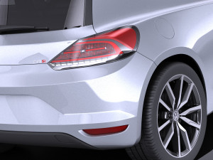 Volkswagen Scirocco 2015 vray 3D Model